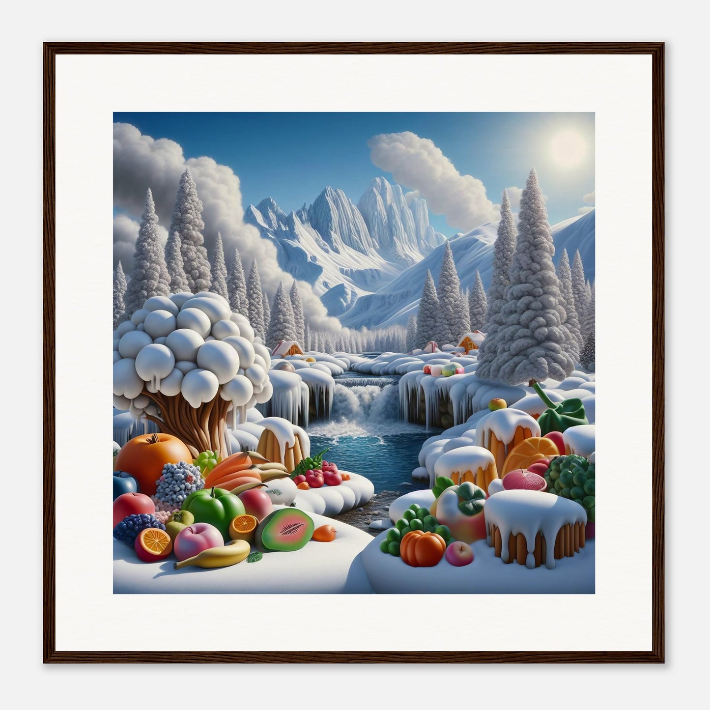 Wall Art - Winter 72 - Fruits by the river