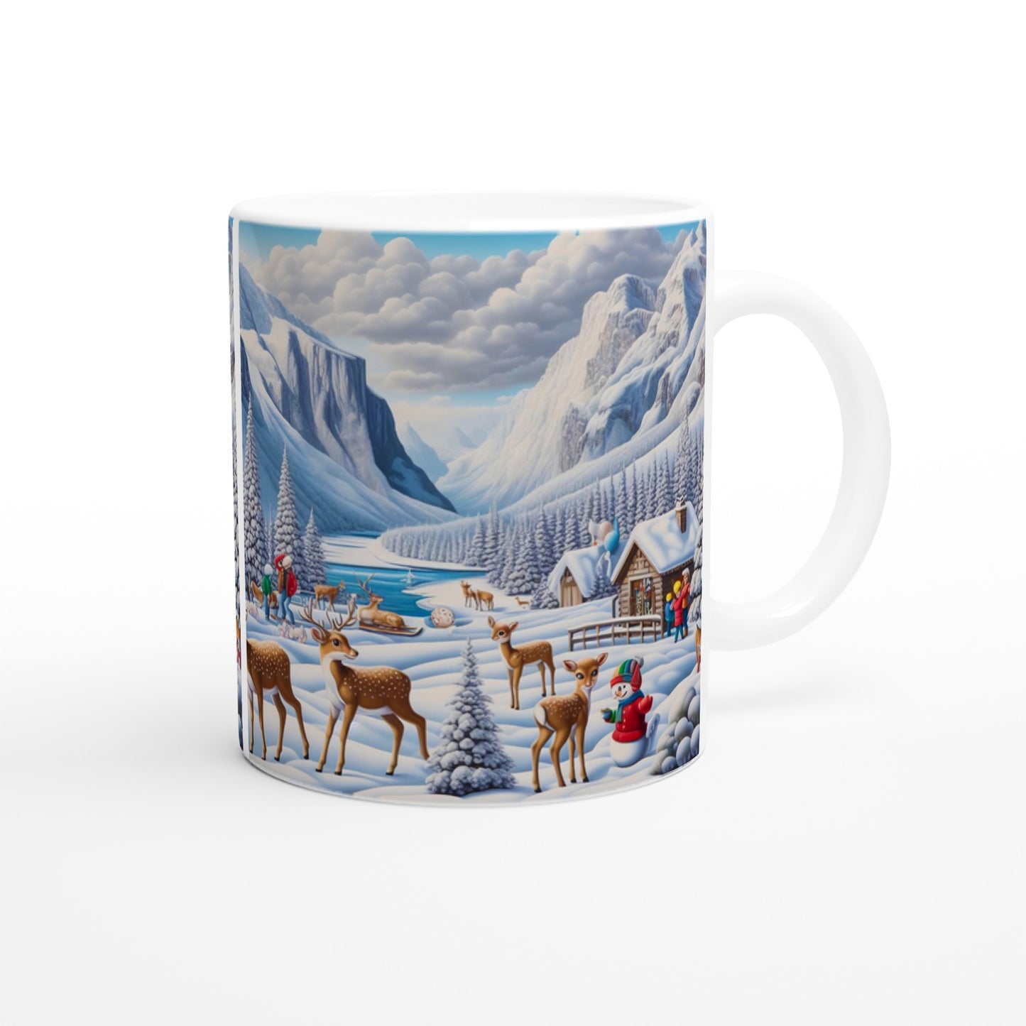 Winter 159 - White 11oz Ceramic Mug - Winter 159