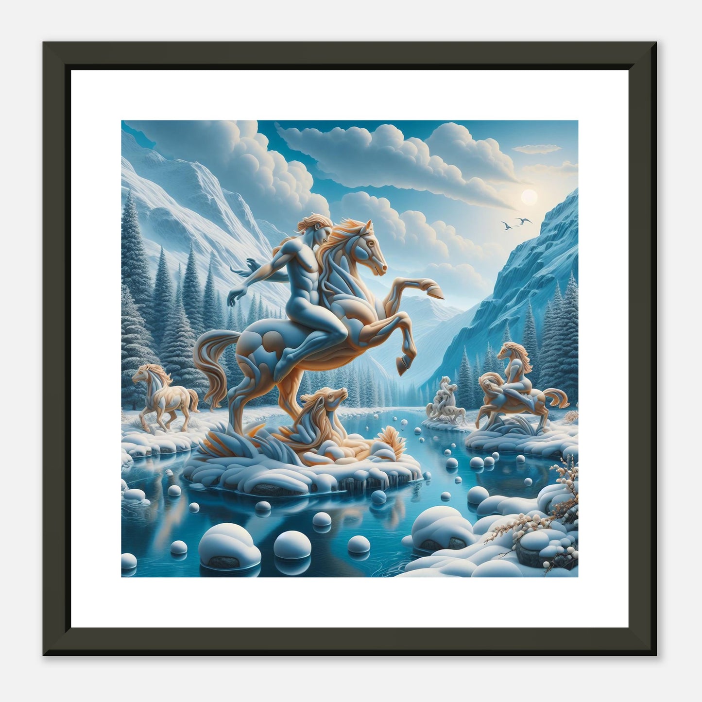 Wall Art - Winter 76 - Man on a horse