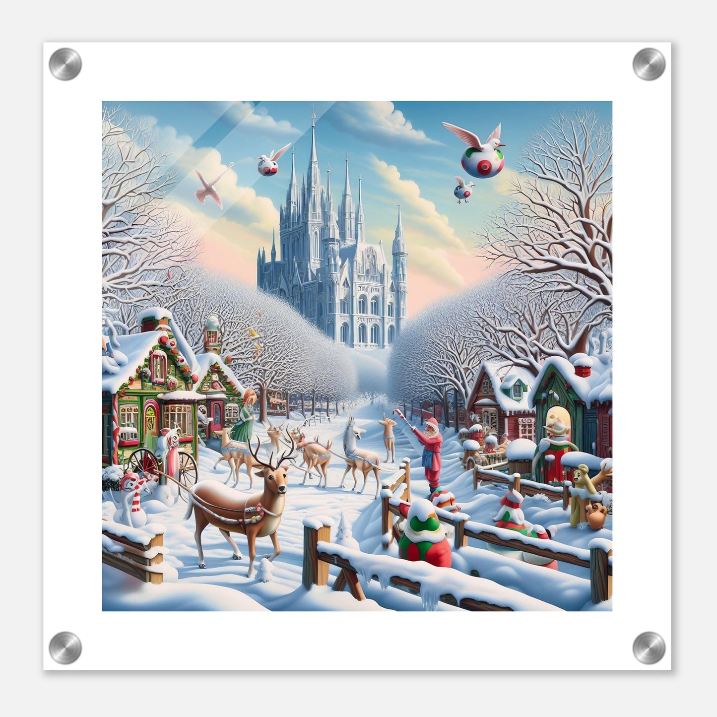 Wall Art - Winter 58 - Castle and trees