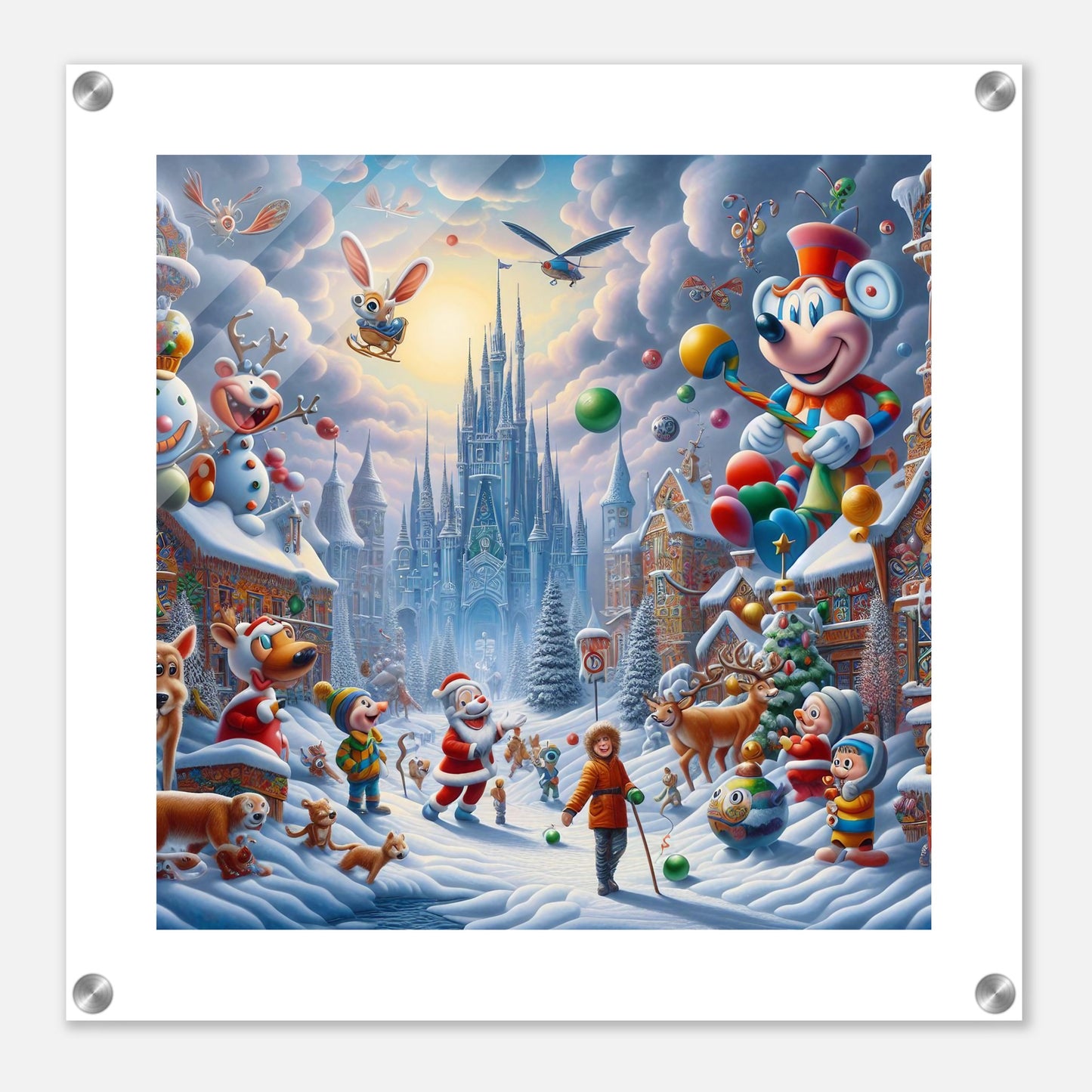 Wall Art - Winter 54 - Castle and animals