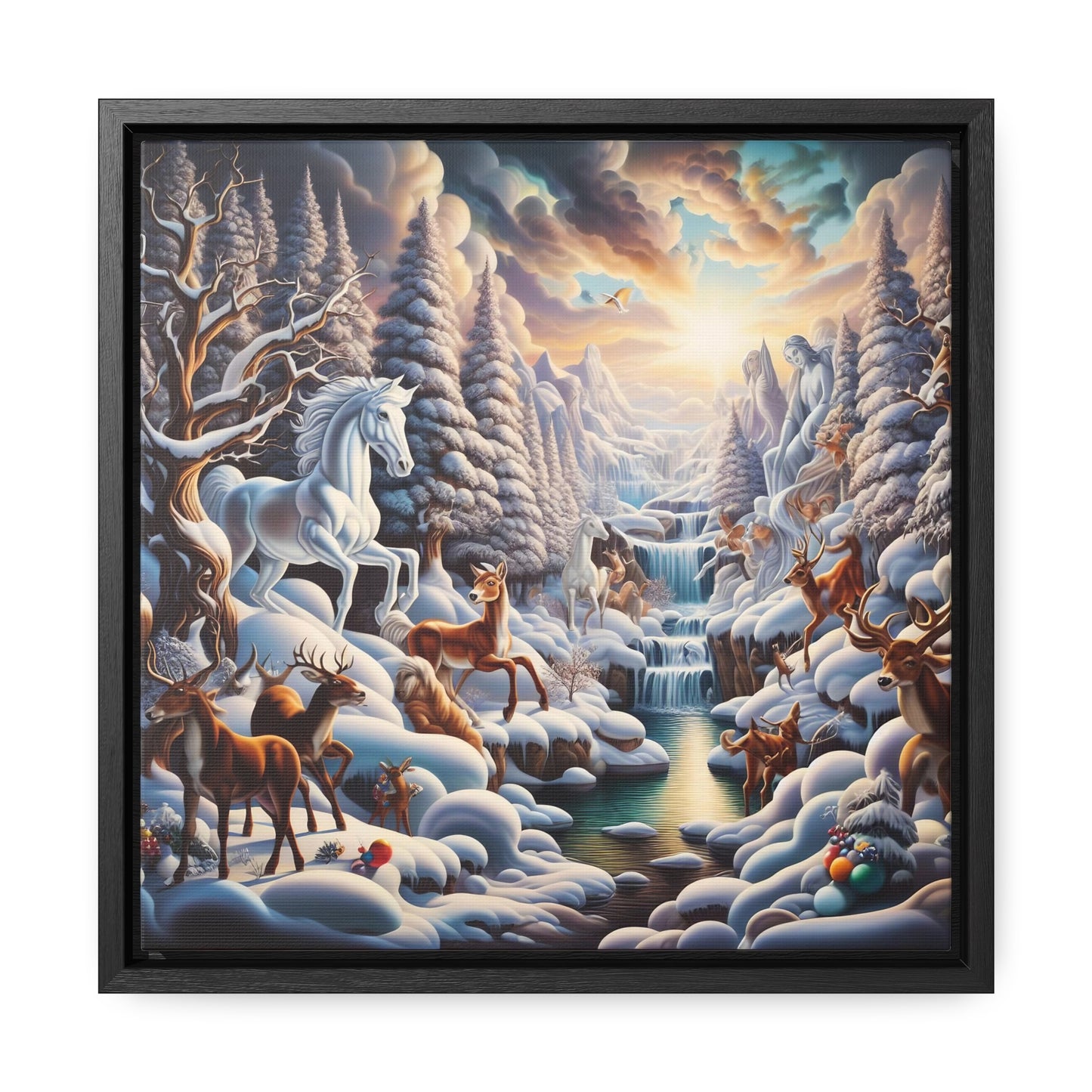 Framed Gallery Canvas Wrap - Winter 116