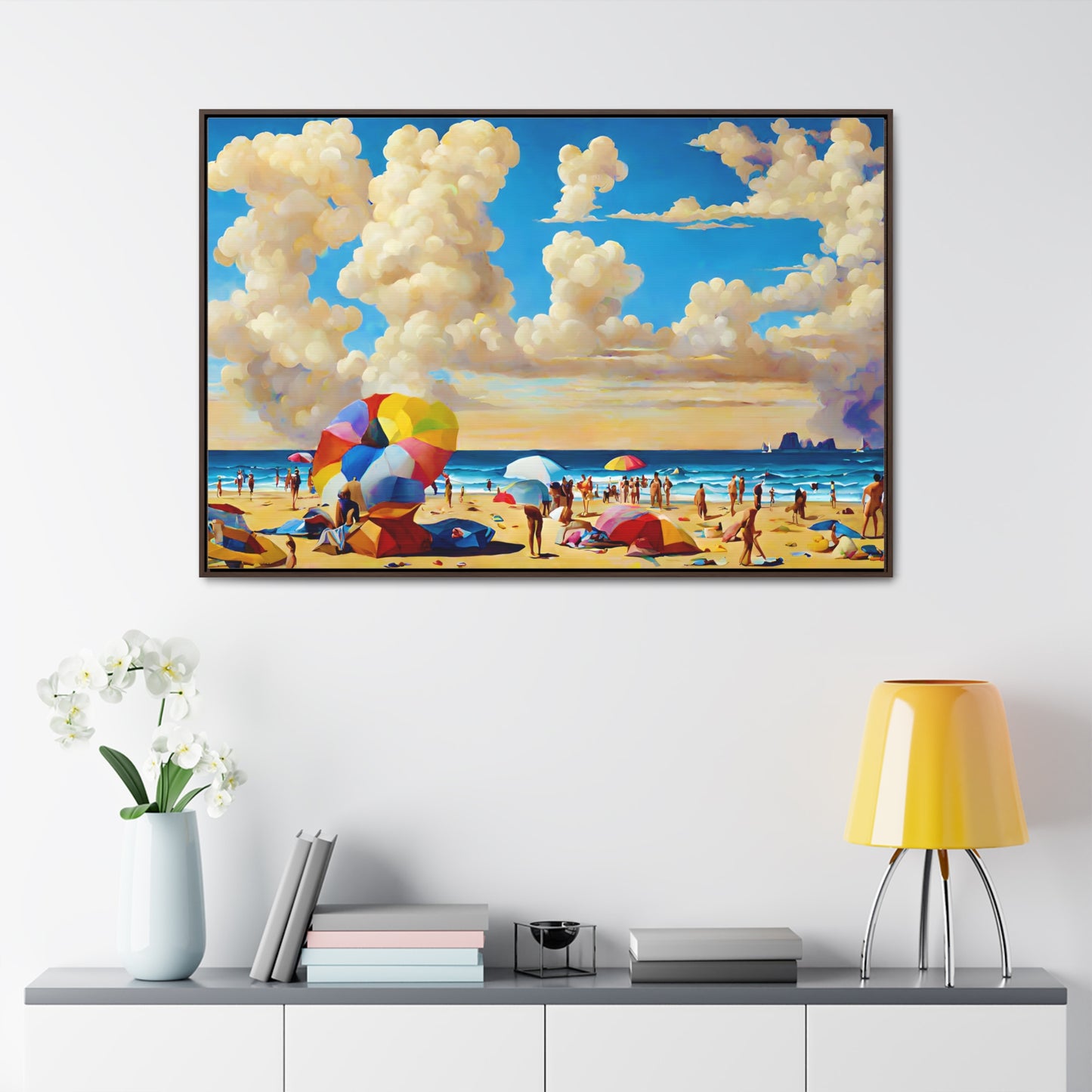 Framed Canvas Gallery Wrap - Beach 2003