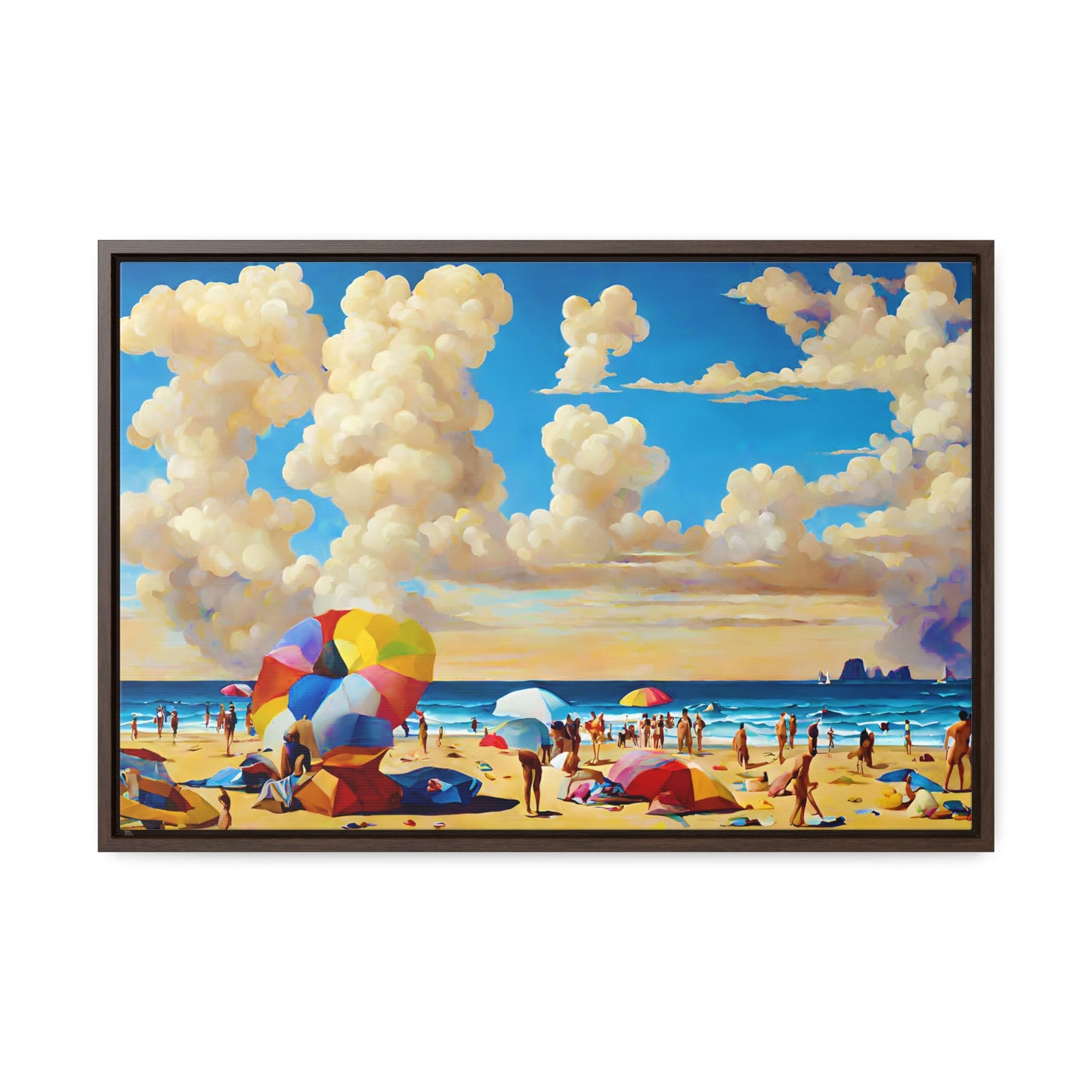 Framed Canvas Gallery Wrap - Beach 2003