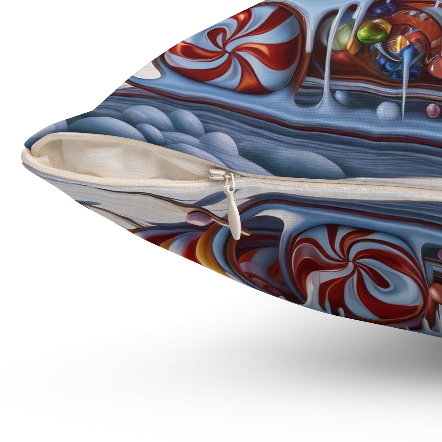 Spun Polyester Square Pillow - Winter 158