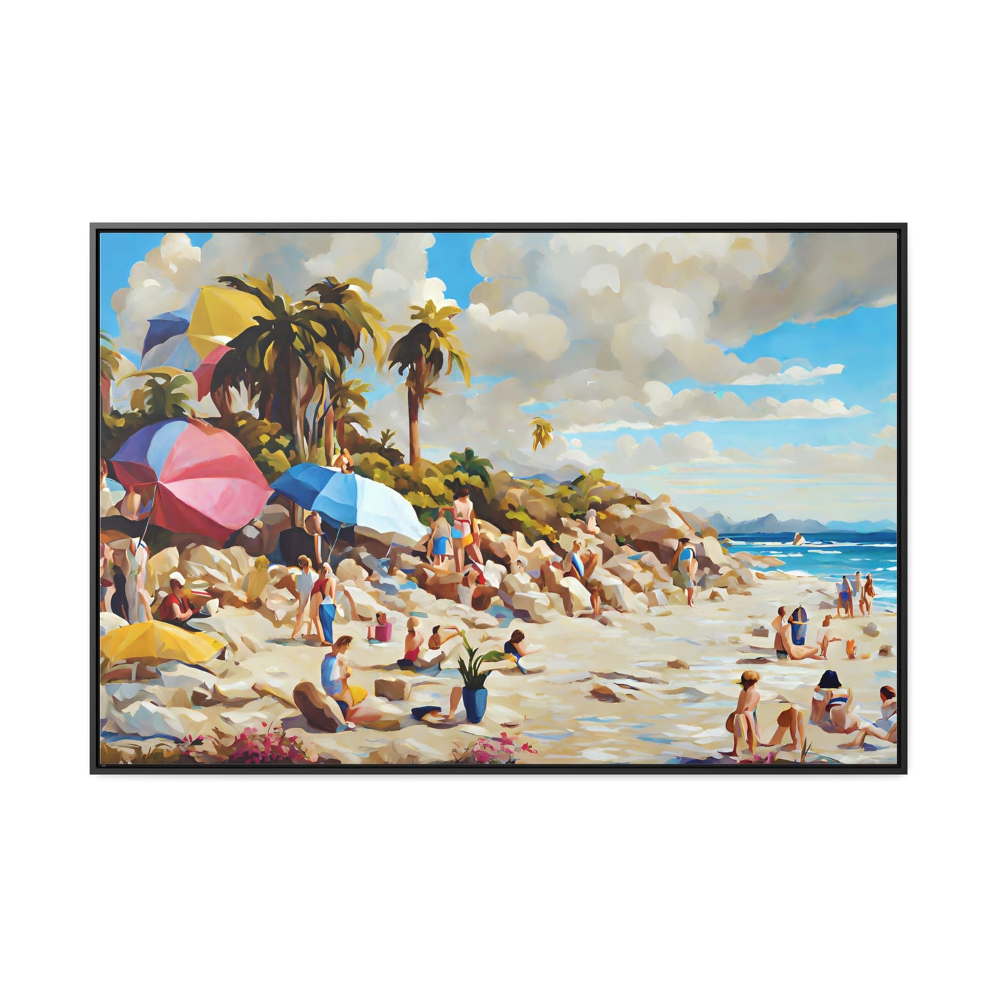 Framed Canvas Gallery Wrap - Beach 2009