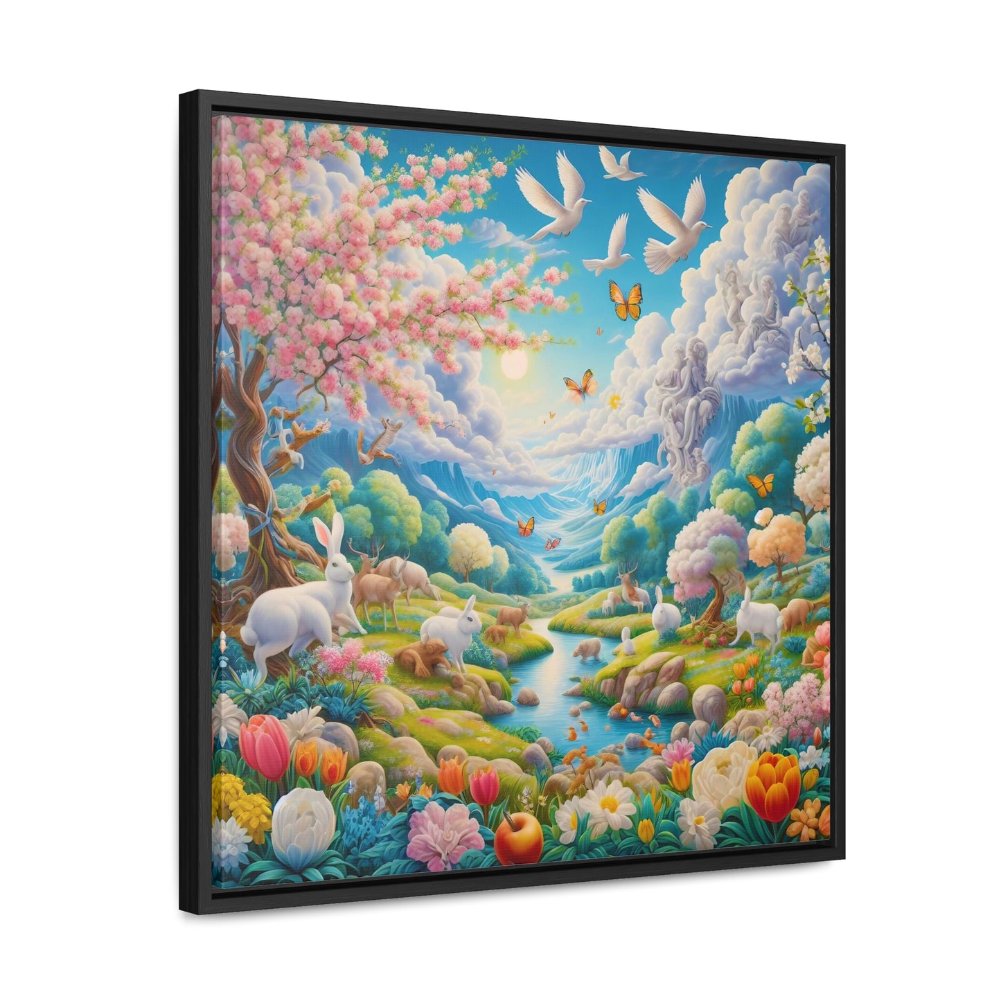 Framed Gallery Canvas Wrap - Spring 129