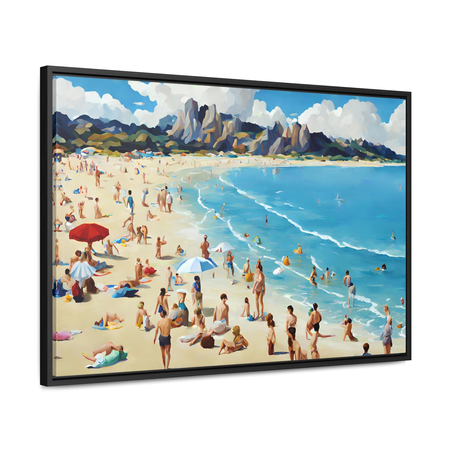 Framed Canvas Gallery Wrap - Beach 2008