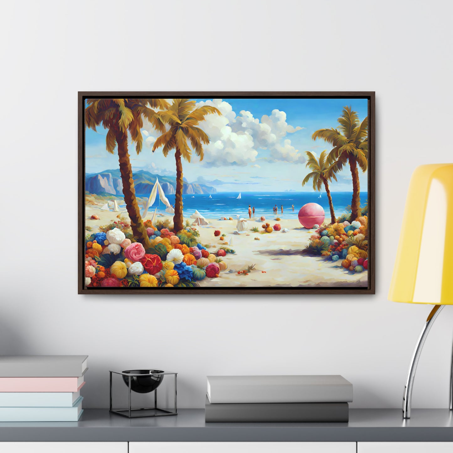 Framed Canvas Gallery Wrap - Beach 2002