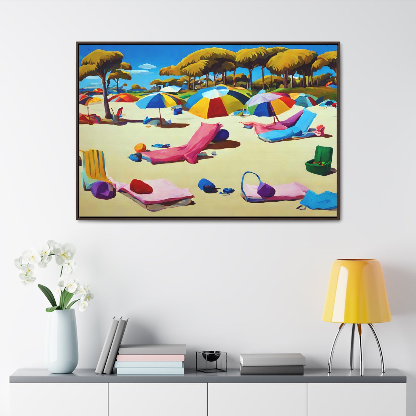 Framed Canvas Gallery Wrap - Beach 2005