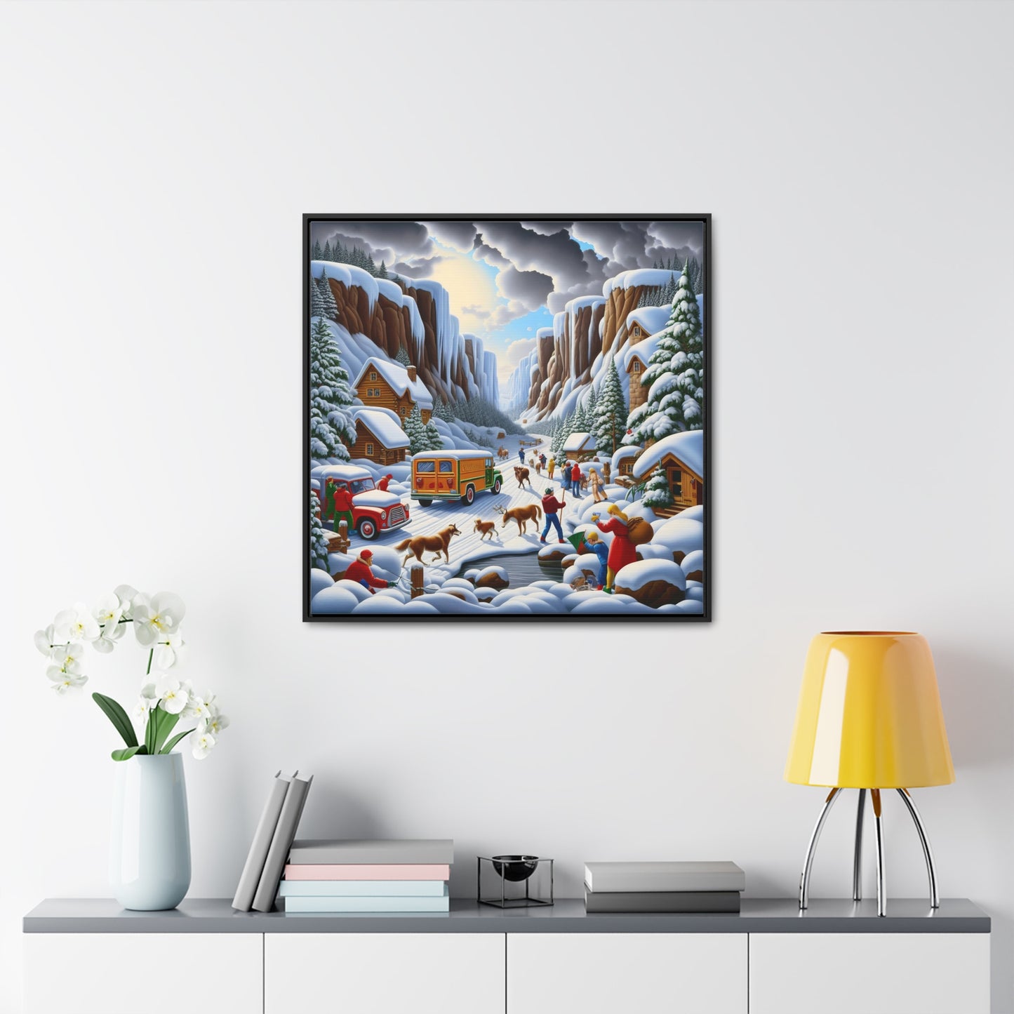 Framed Gallery Canvas Wrap - Winter 120