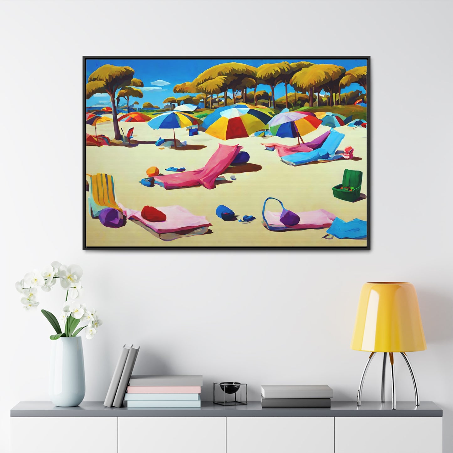 Framed Canvas Gallery Wrap - Beach 2005