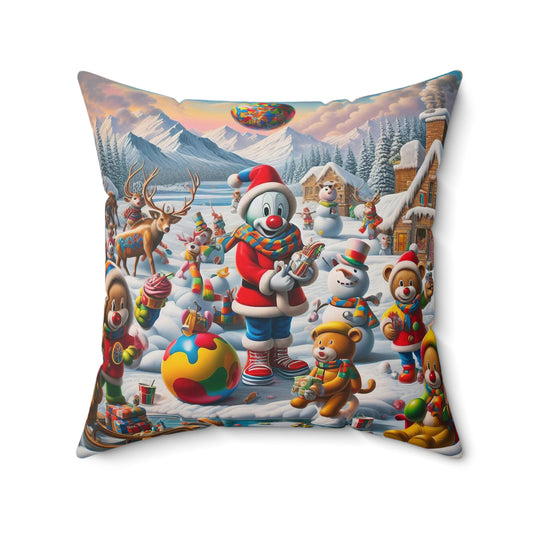 Spun Polyester Square Pillow - Winter 108