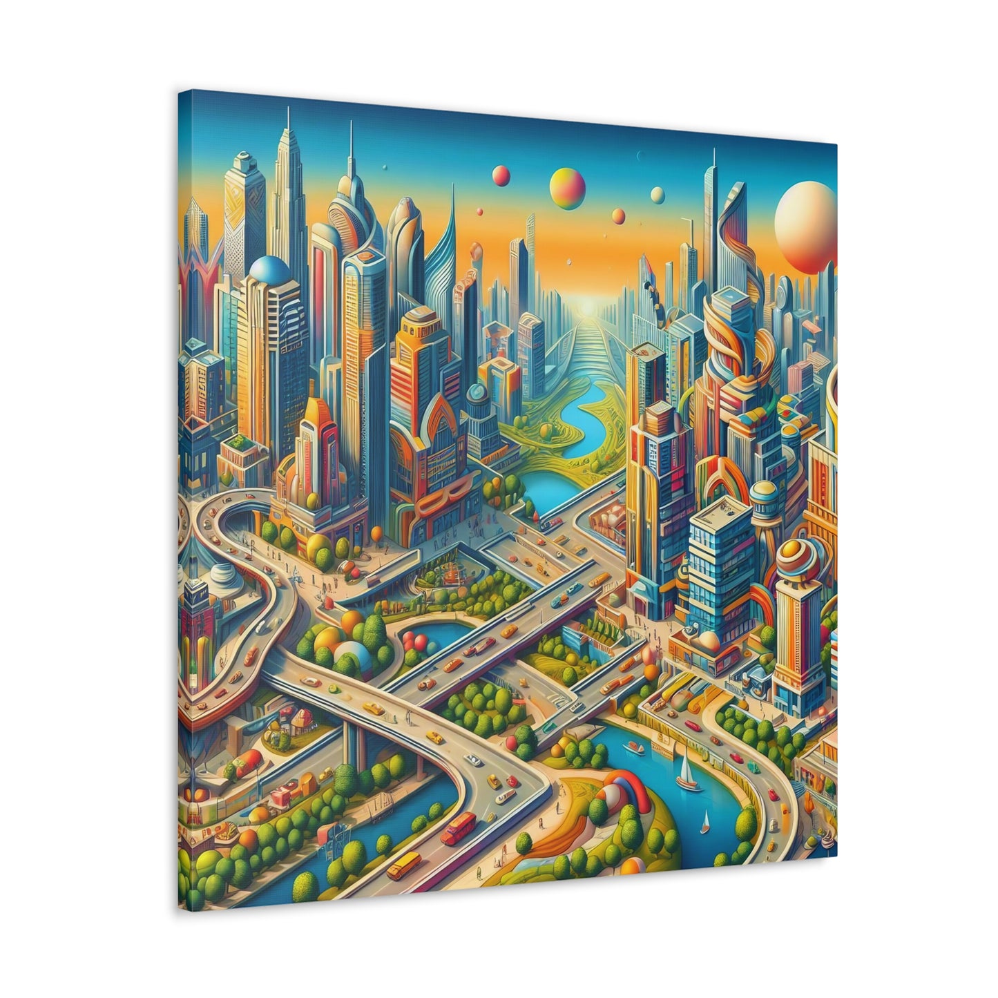 Canvas Gallery Wrap - City 9