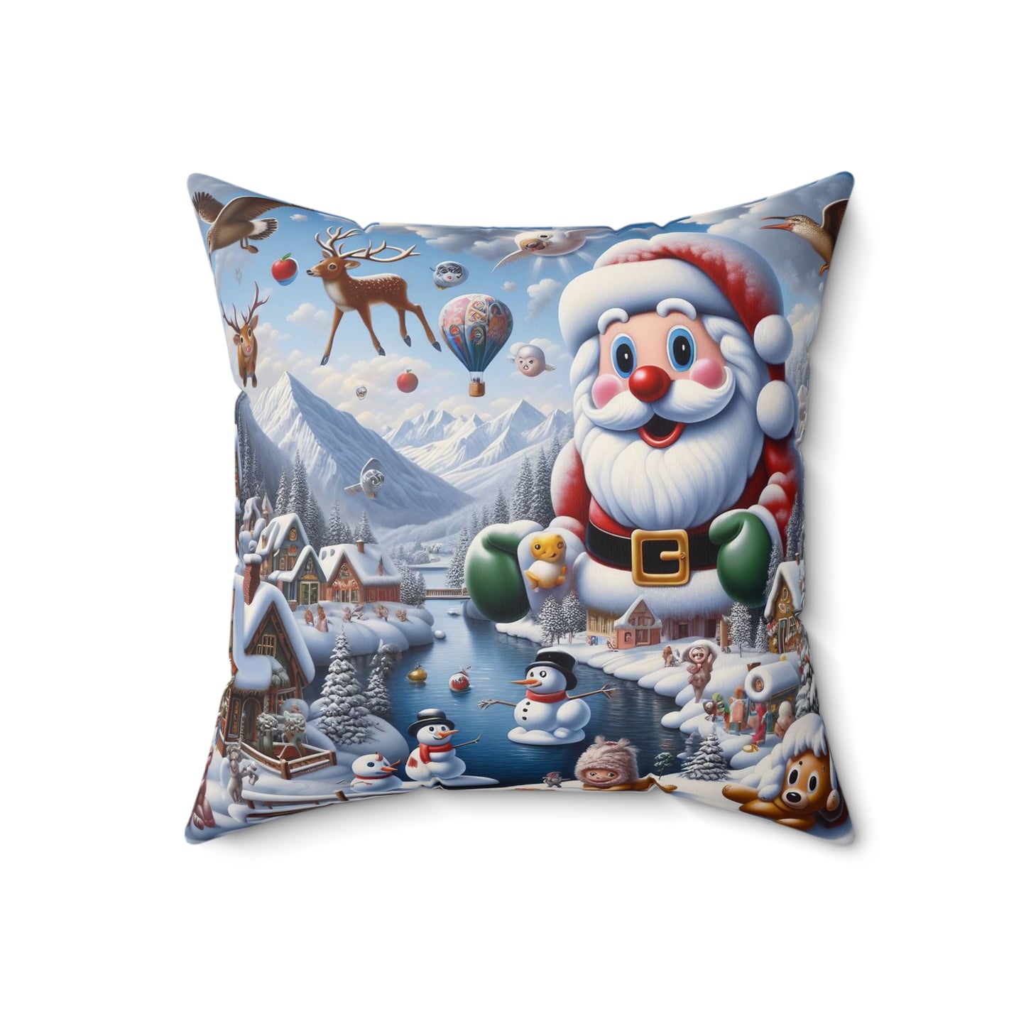 Spun Polyester Square Pillow - Winter 178