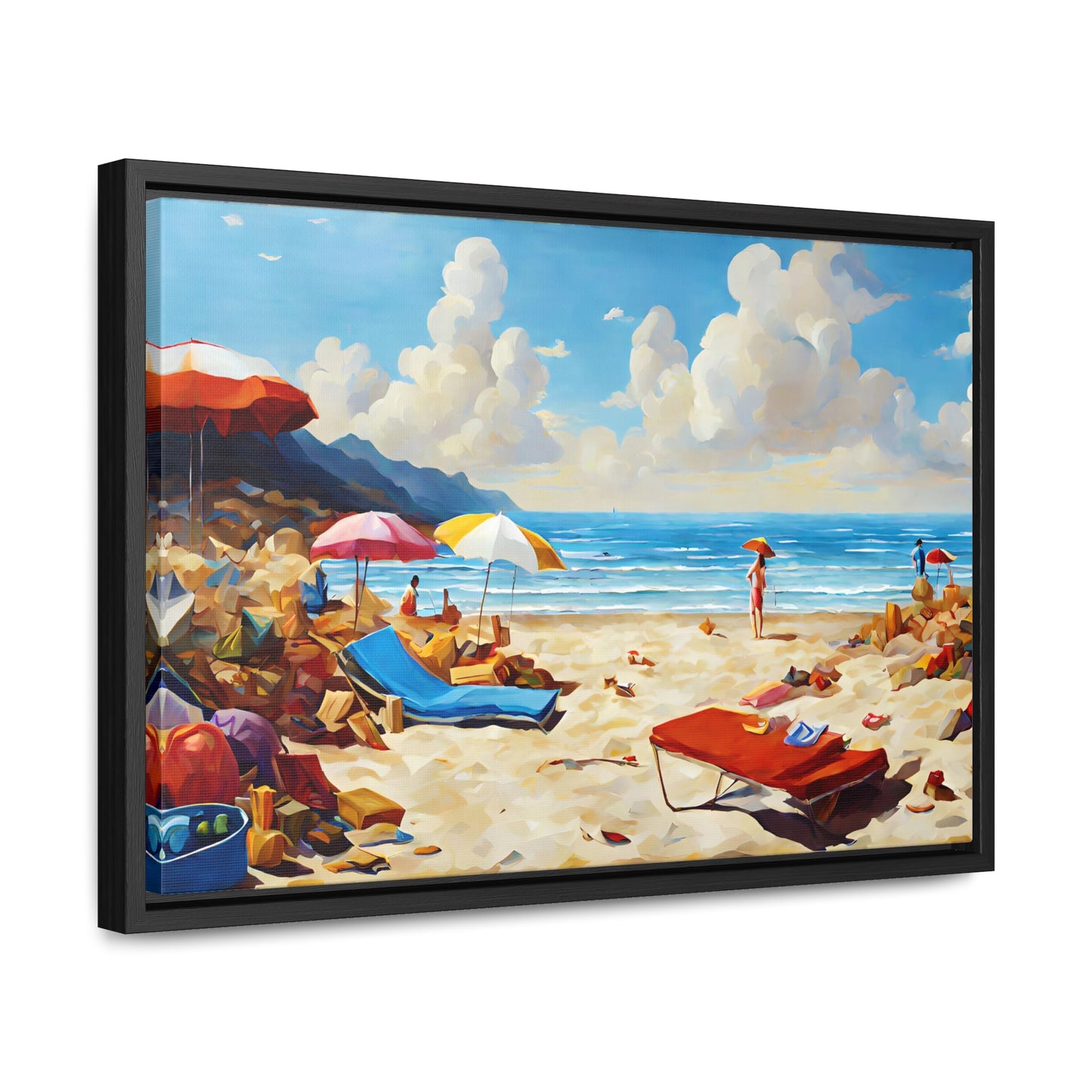 Framed Canvas Gallery Wrap - Beach 2006