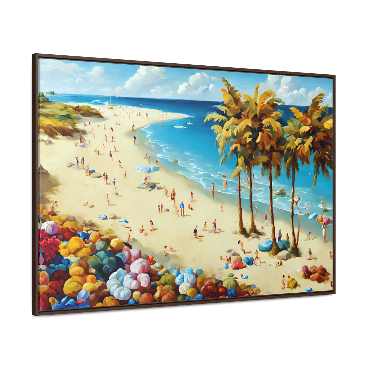 Framed Canvas Gallery Wrap - Beach 2001