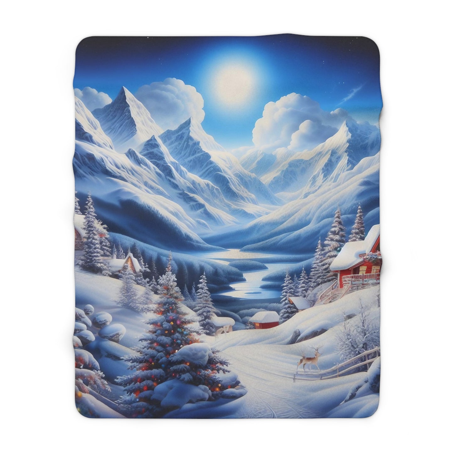 Sherpa Fleece Blanket - Winter 106