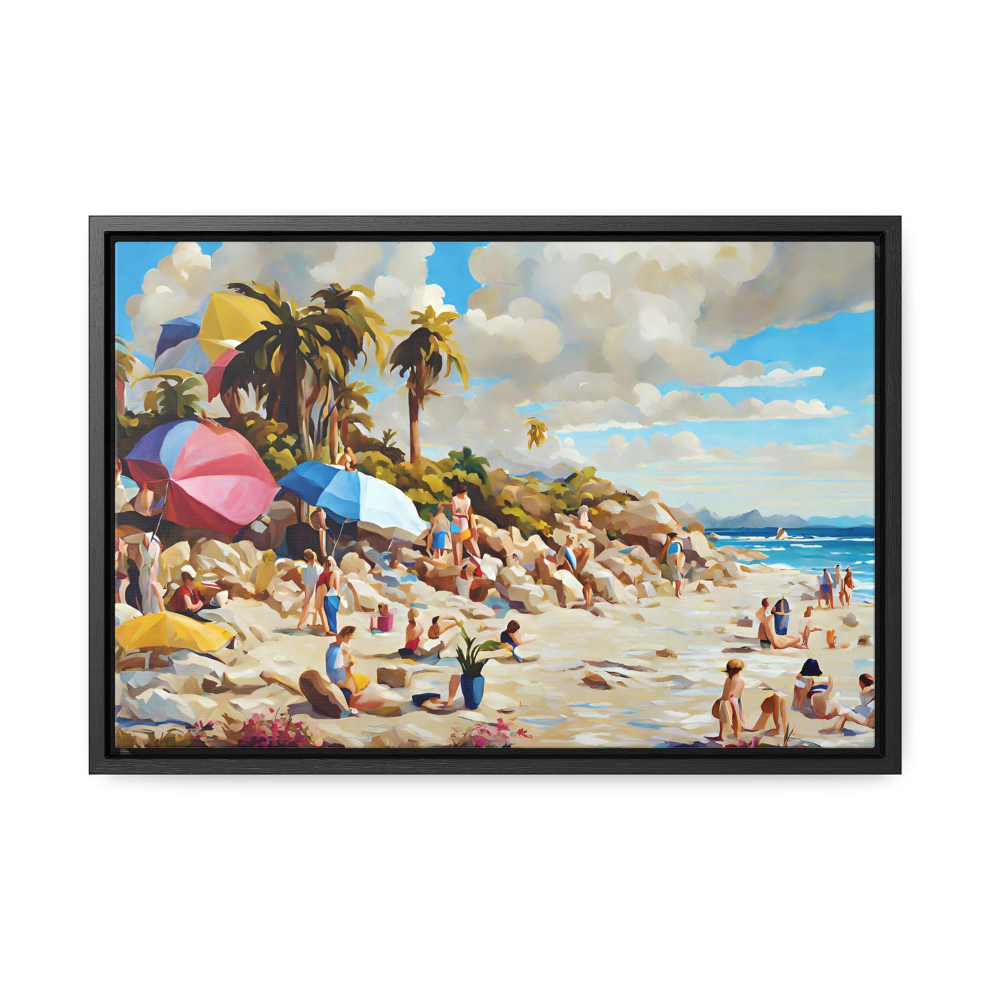 Framed Canvas Gallery Wrap - Beach 2009