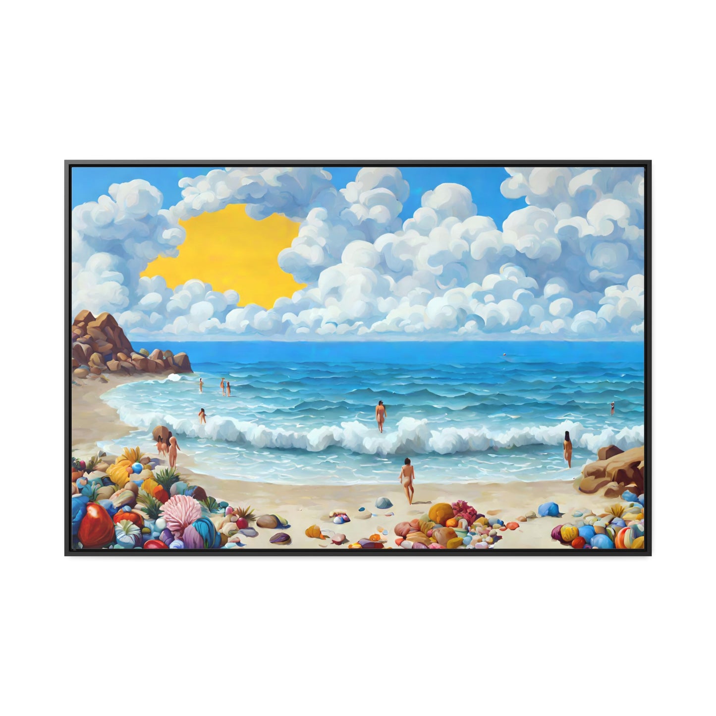Framed Canvas Gallery Wrap - Beach 2022