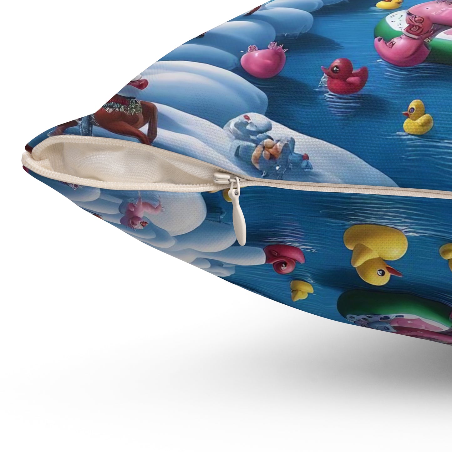 Spun Polyester Square Pillow - Winter 153