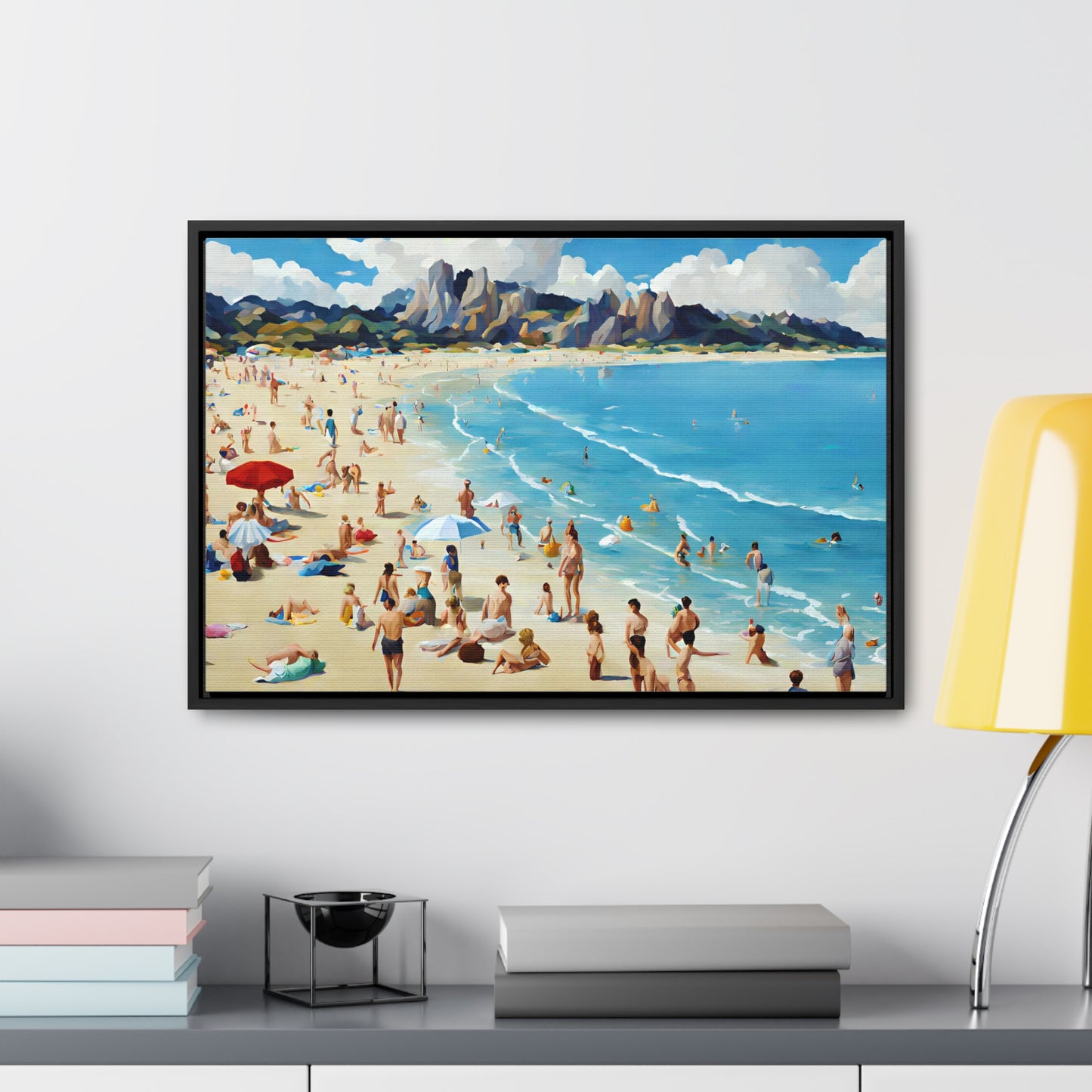 Framed Canvas Gallery Wrap - Beach 2008