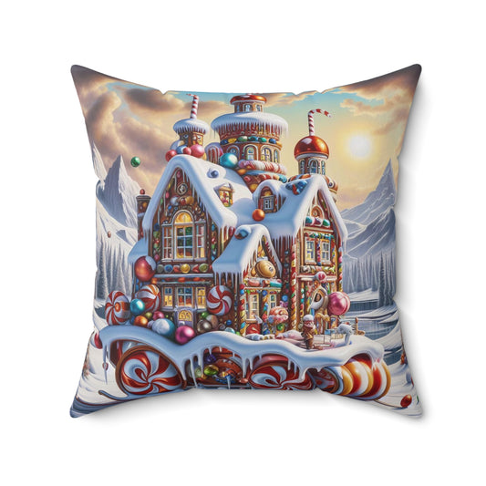 Spun Polyester Square Pillow - Winter 158