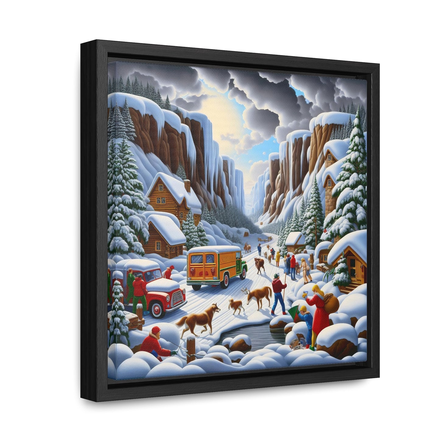 Framed Gallery Canvas Wrap - Winter 120