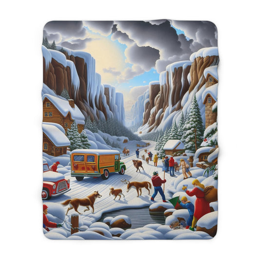 Sherpa Fleece Blanket - Winter 120