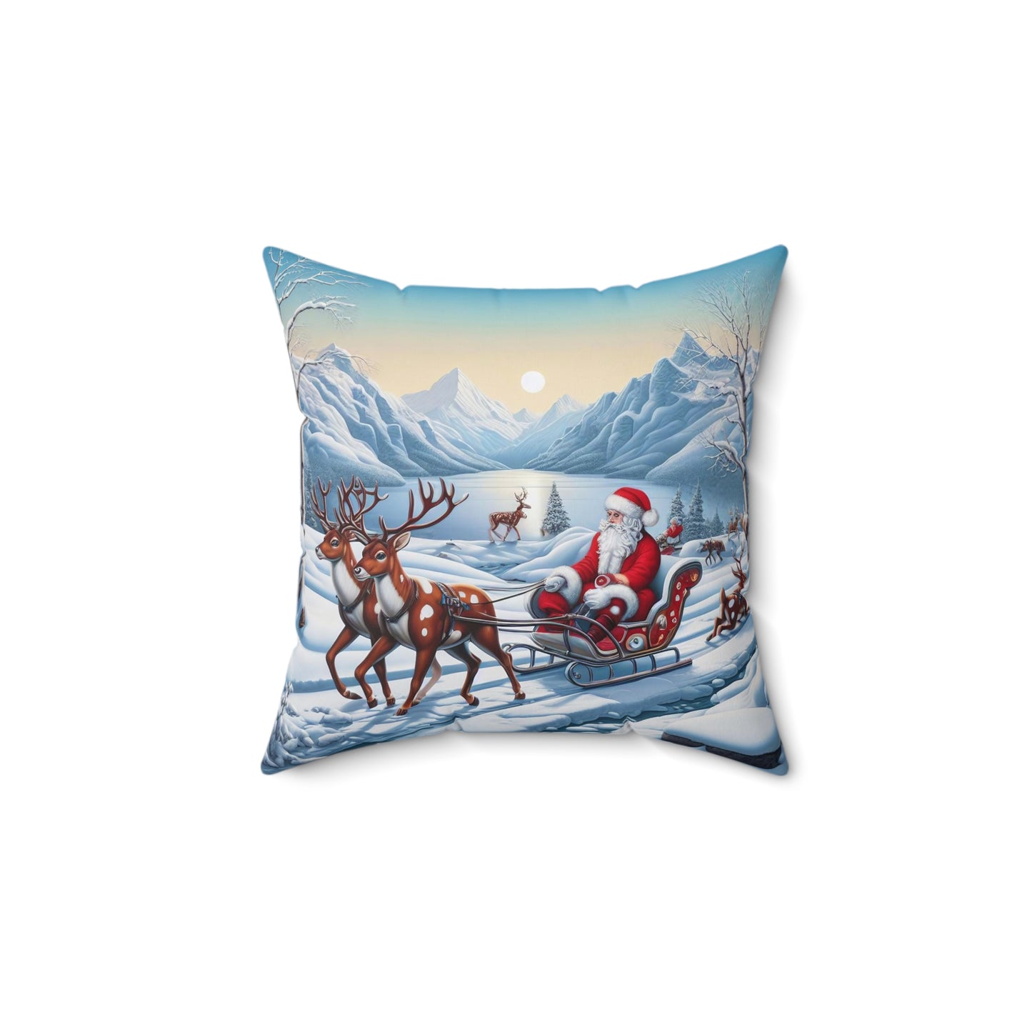 Spun Polyester Square Pillow - Winter 231