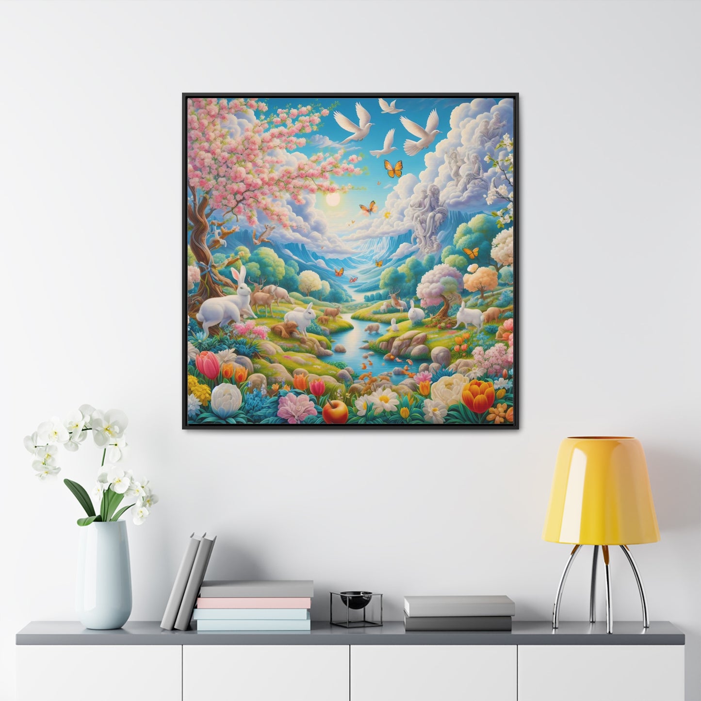 Framed Gallery Canvas Wrap - Spring 129