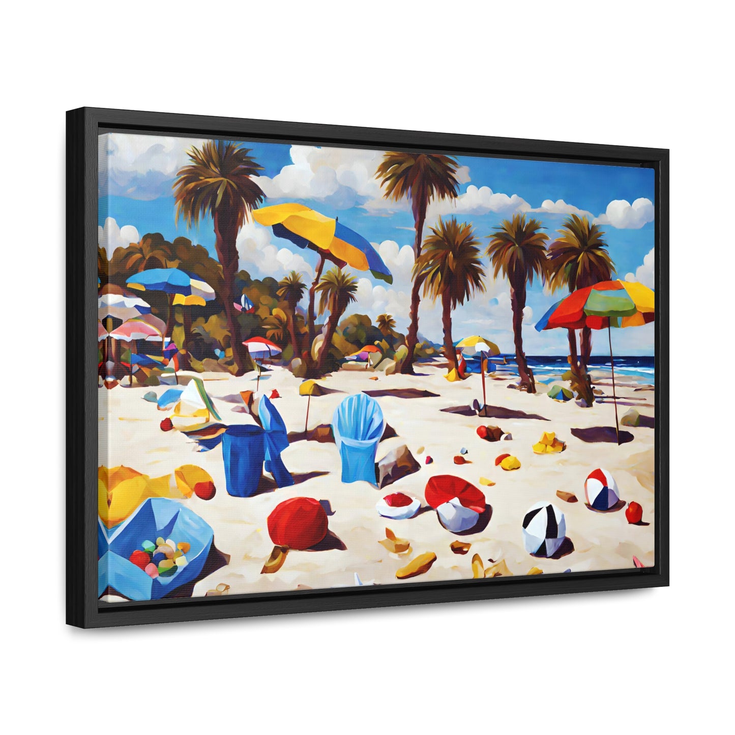 Framed Canvas Gallery Wrap - Beach 2020