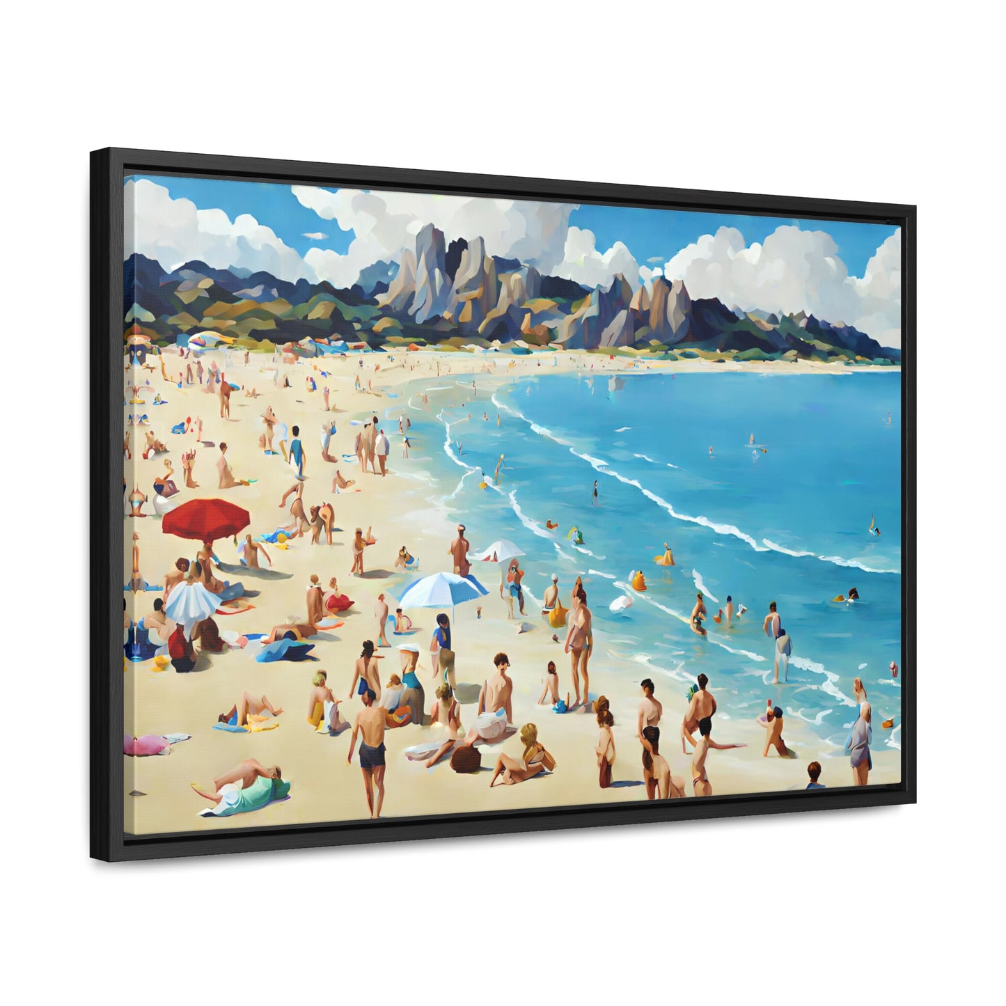 Framed Canvas Gallery Wrap - Beach 2008