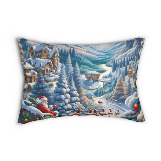 Spun Polyester Lumbar Pillow - Winter 113