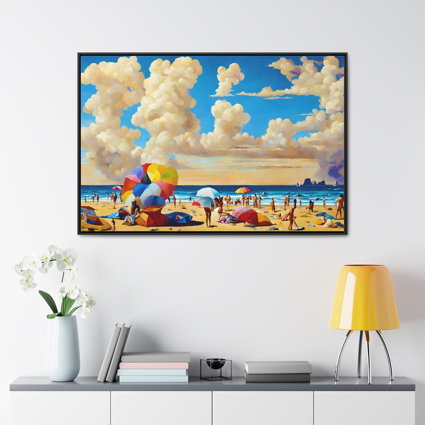 Framed Canvas Gallery Wrap - Beach 2003