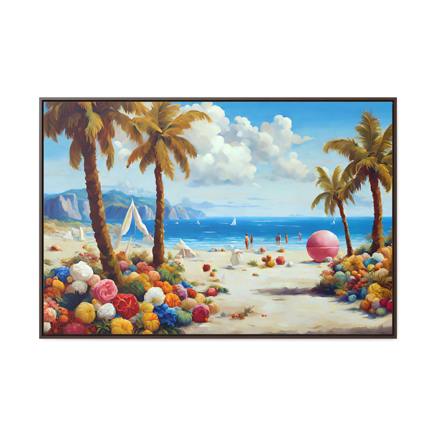 Framed Canvas Gallery Wrap - Beach 2002