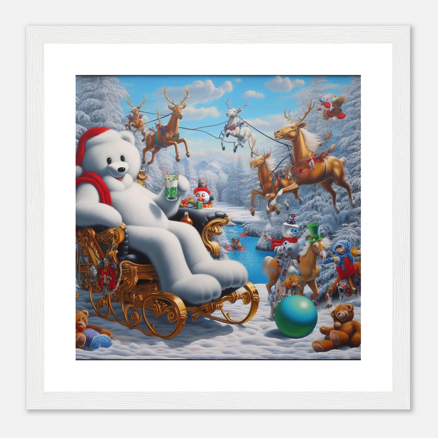 Wall Art - Winter 51 -Sitting polar bear