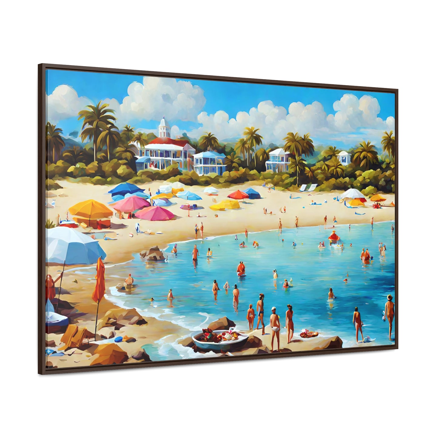 Framed Canvas Gallery Wrap - Beach 2011