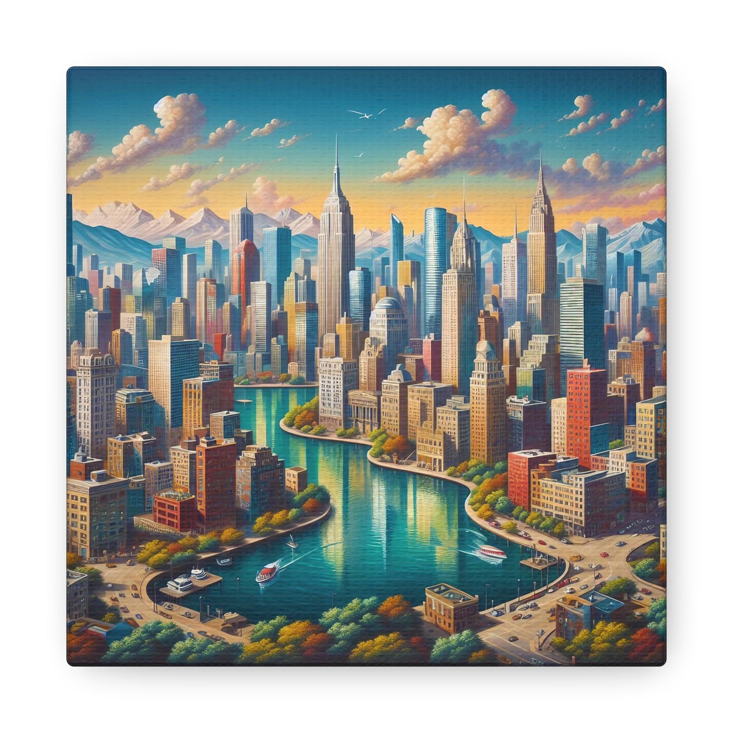 Canvas Gallery Wrap - City 1