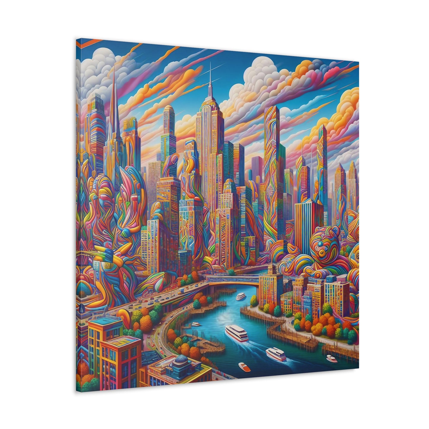 Canvas Gallery Wrap - City 13