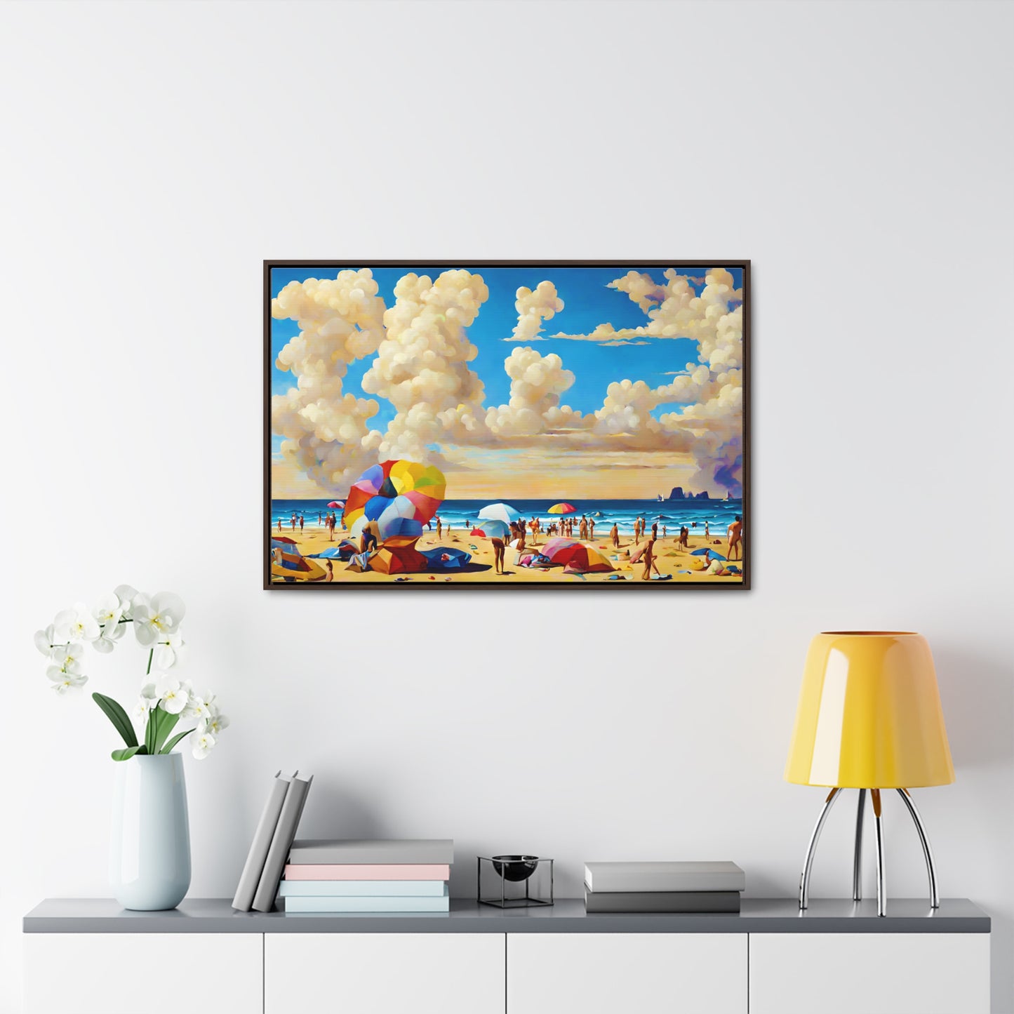 Framed Canvas Gallery Wrap - Beach 2003