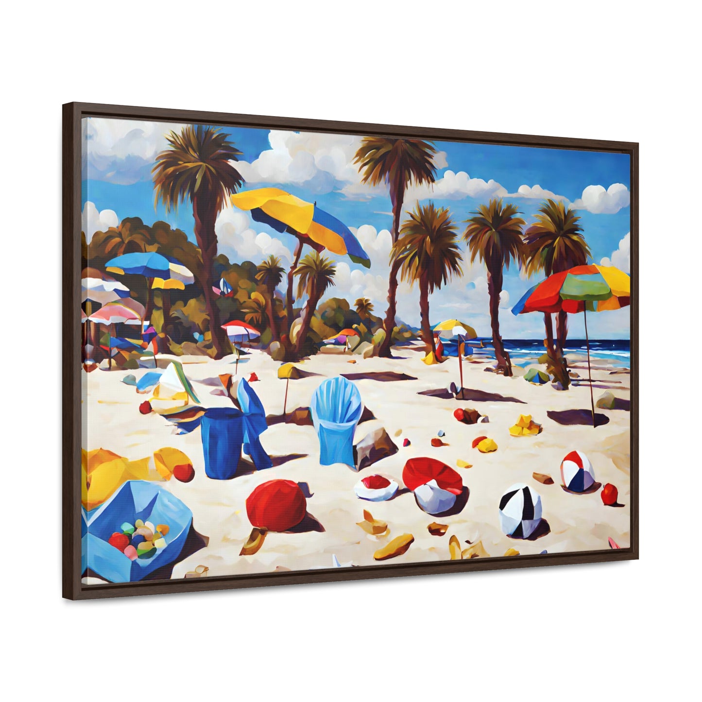 Framed Canvas Gallery Wrap - Beach 2020