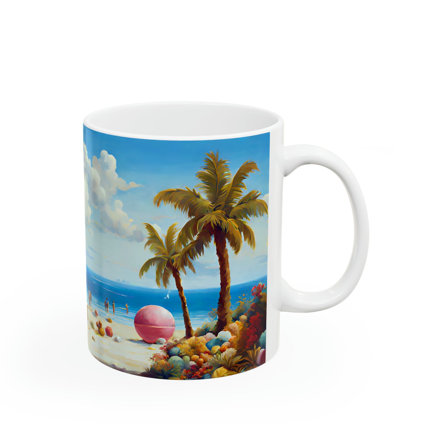 Ceramic Mug 11oz - Beach 2002