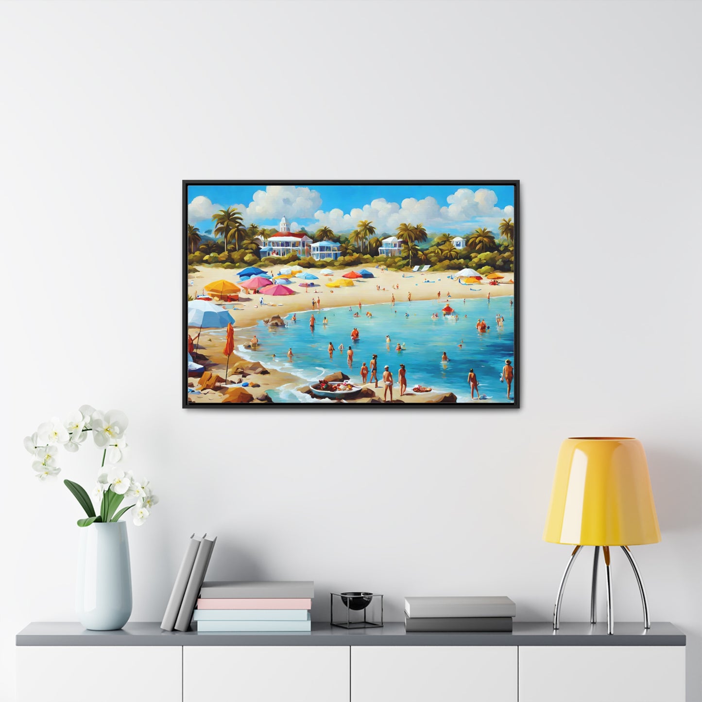 Framed Canvas Gallery Wrap - Beach 2011