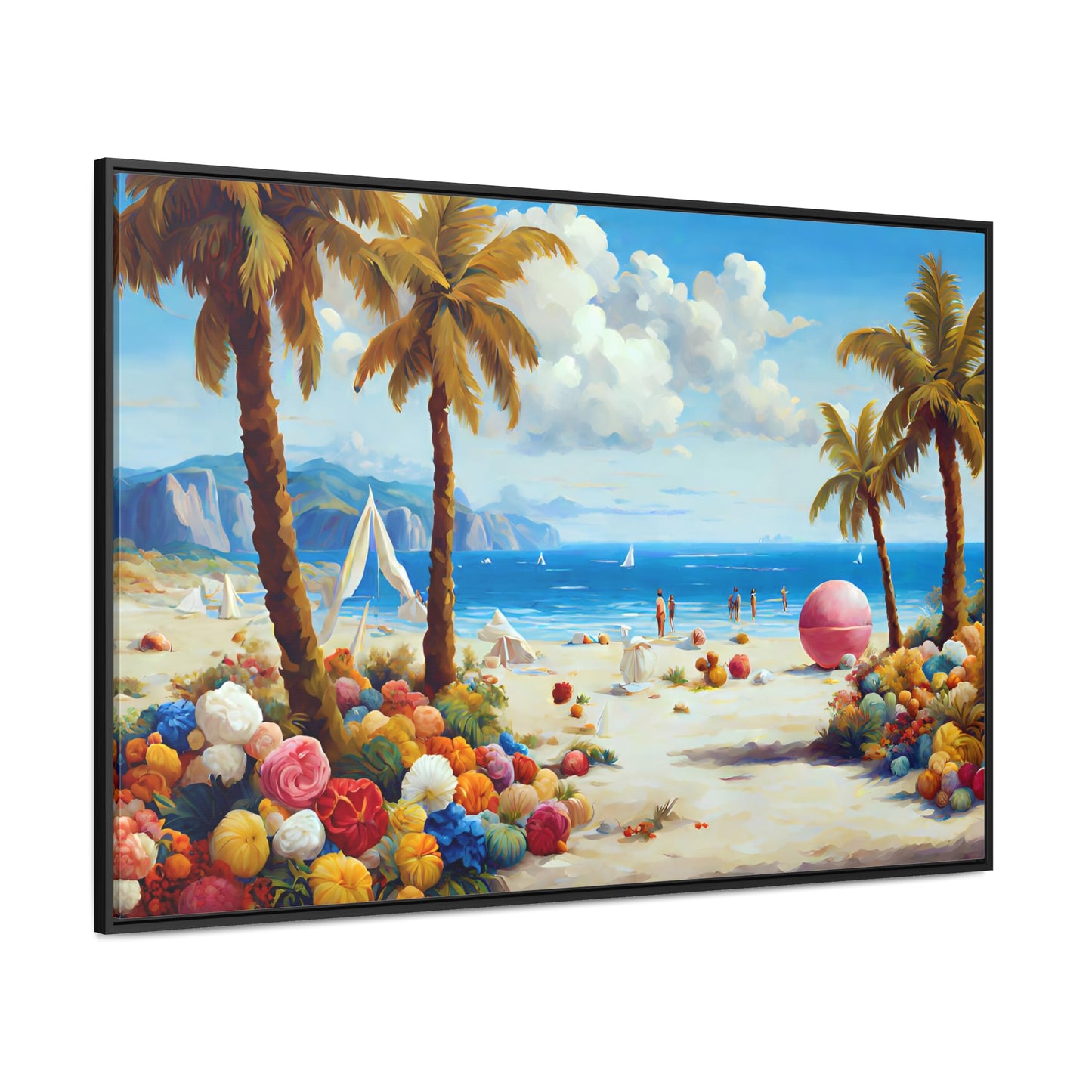 Framed Canvas Gallery Wrap - Beach 2002