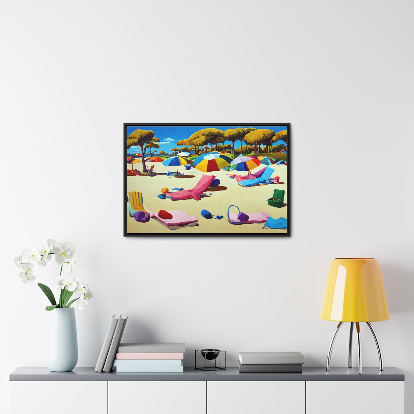 Framed Canvas Gallery Wrap - Beach 2005