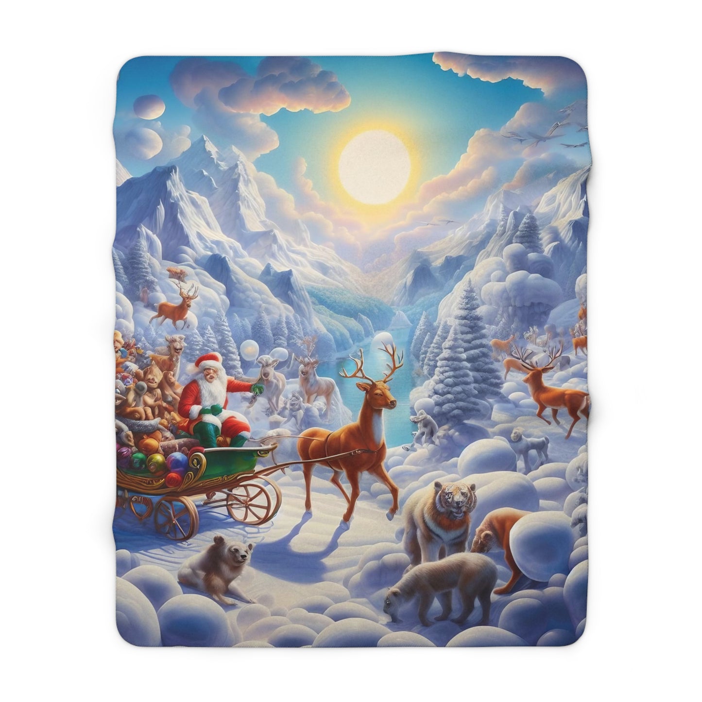 Sherpa Fleece Blanket - Winter 123