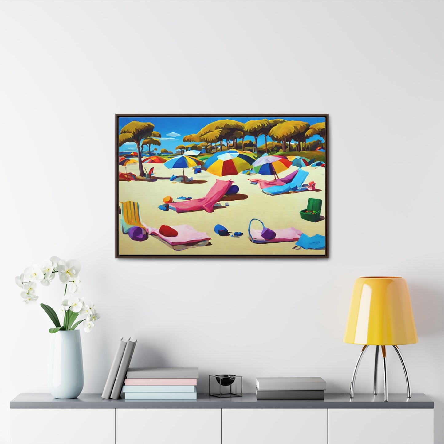 Framed Canvas Gallery Wrap - Beach 2005