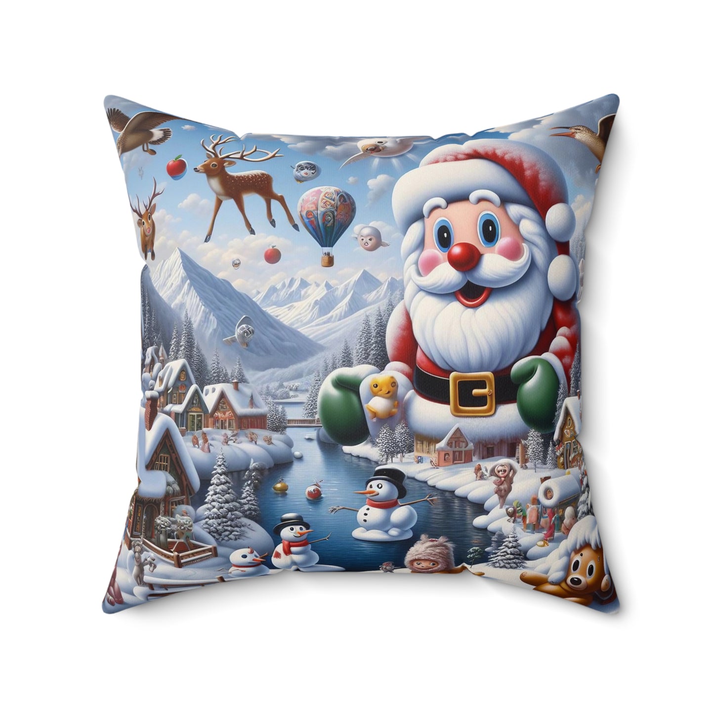 Spun Polyester Square Pillow - Winter 178