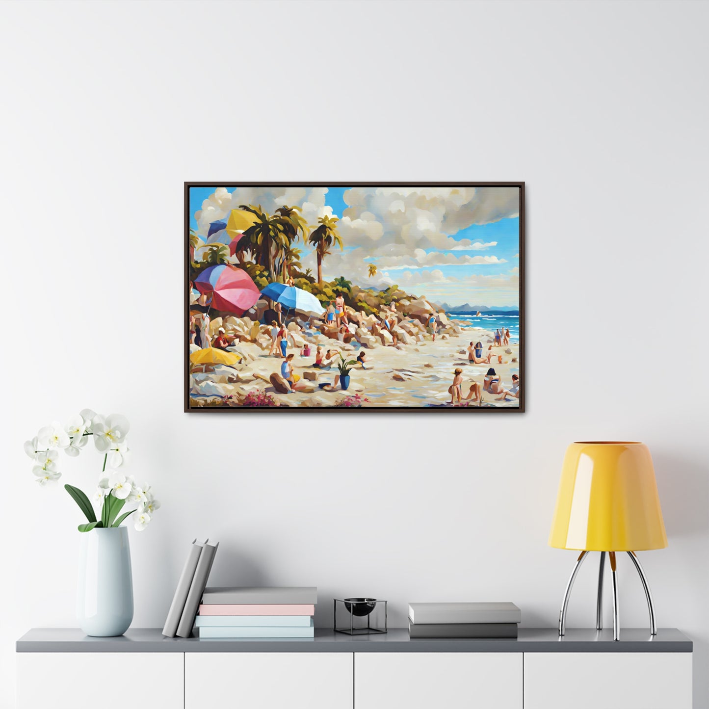 Framed Canvas Gallery Wrap - Beach 2009